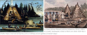 Obrazy ukazujące życie plemienia Indian Mikmak w XIX w. Pochodzenie Nova Scotia Duck Tolling Retriever