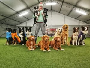 Zajęcia z fitnessu i motywacji dla psów z Paulą Gumińską w klubie Na Fali.